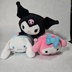 Set Of 3 Sanrio Mochi Plush Las Vegas Hawaii Kuromi + MyMelody + Cinnamoroll